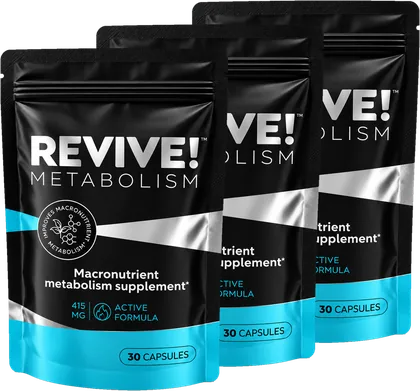 Revive! Metabolism Capsules – Cure de 90 jours, 3 boîtes